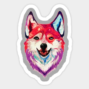 Vintage Wolf Sticker